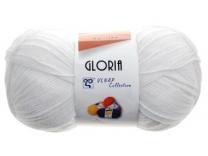 Pletací příze GLORIA - 1kg - bílá (20 klubek)