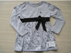 Dívčí tričko-tunika - vel. 128 šedá